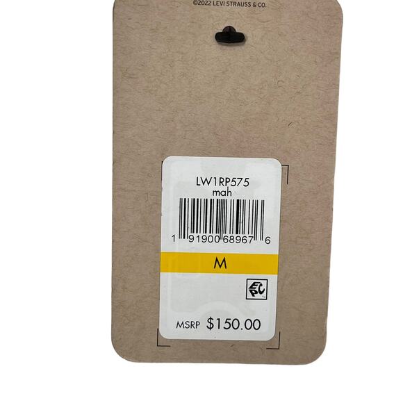 Levis Cinch Waist Anorak Rain Jacket Pink Mahogany Sz M Full Zip Long Sleeves - Picture 7 of 12